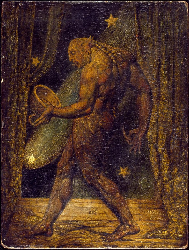 Pinturas De William Blake  "El fantasma de una pulga" (1819-1820)