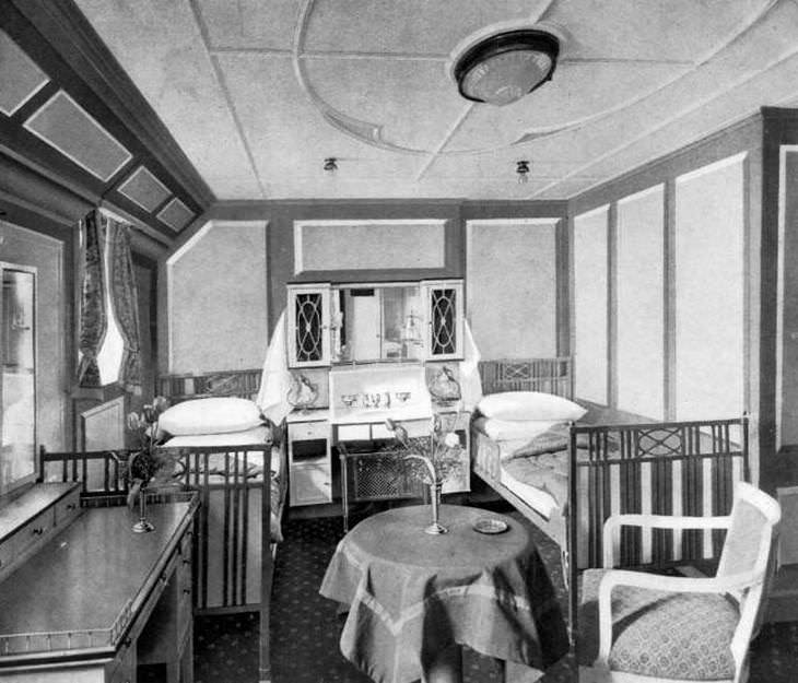 Fotos Cruceros De Lujo Las habitaciones tenían camas individuales, tanto si los pasajeros estaban casados ​​como si no