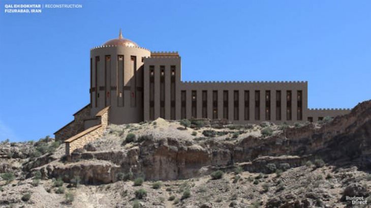 Palacios Reconstruidos Digitalmente Qal’eh Dokhtar, Irán