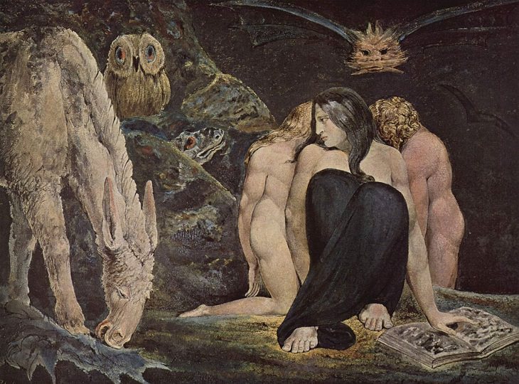 7 Artistas Pioneros De La Acuarela William Blake "Pena", 1795.