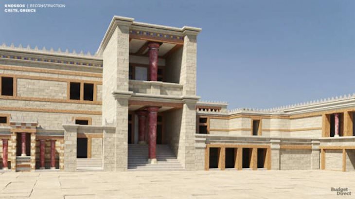 Palacios Reconstruidos Digitalmente Palacio de Knossos, Grecia