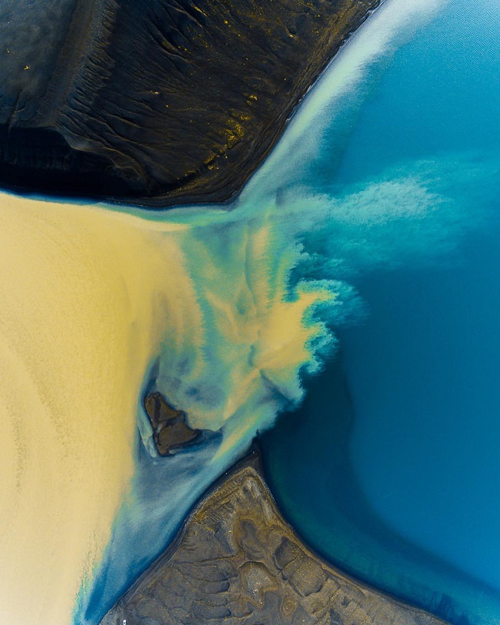 Fotos Aéreas De Islandia Aguas azules