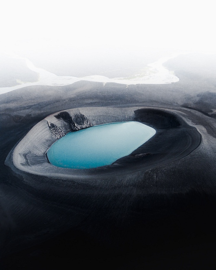 Fotos Aéreas De Islandia Laguna azul