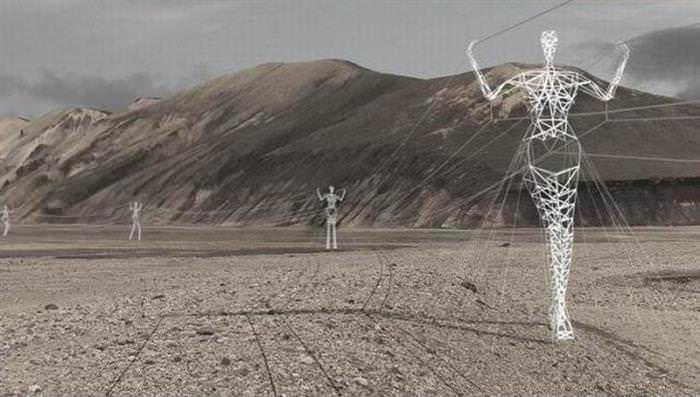 Historias Contadas Con Fotos Asombrosas Los gigantes de los pilones eléctricos de Islandia