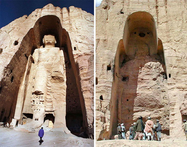 Estructuras Arquitectónicas Que Ya No Existen Los Budas de Bamiyán eran dos estatuas del Buda del siglo VI en Afganistán