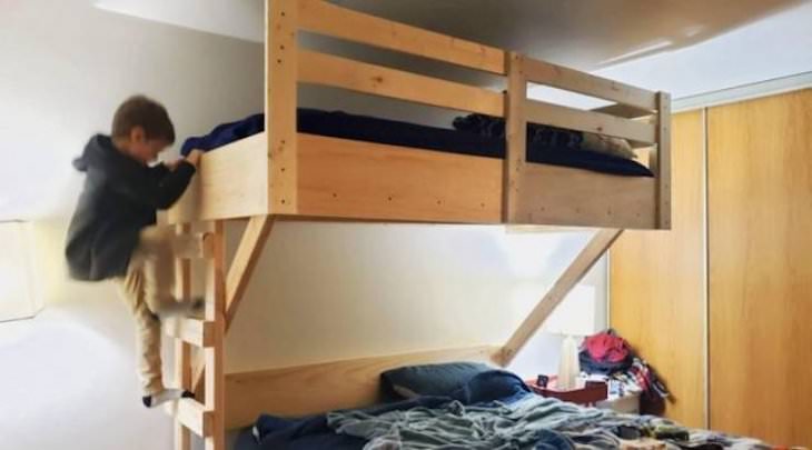 14 Ingeniosas Soluciones Caseras Camas sobre otra cama