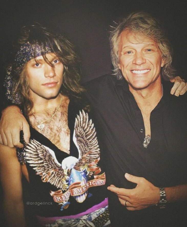 15 Famosos Posan Con Sus "Yos" Más Jóvenes , Bon Jovi