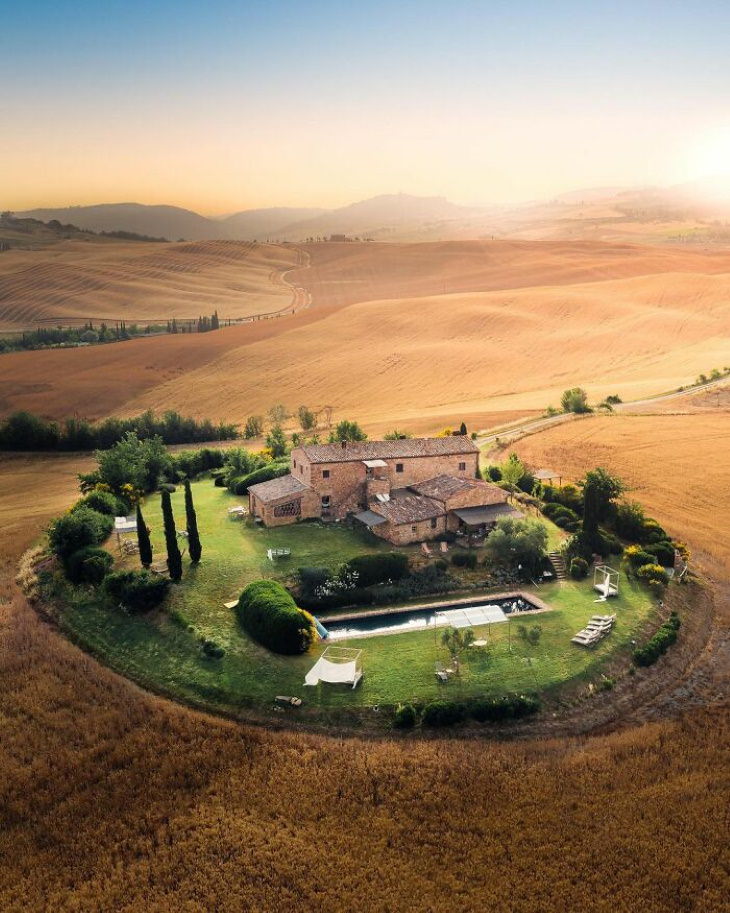 19 Lugares Espectaculares Del Planeta Tierra Villa Pienza, Toscana, Italia