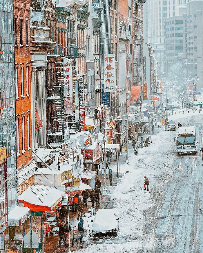 Impresionantes Paisajes Urbanos Chinatown, Nueva York