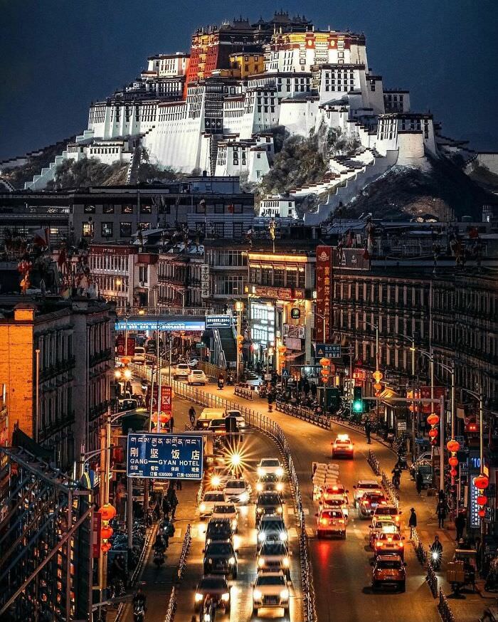 Impresionantes Paisajes Urbanos Lhasa, Tibet