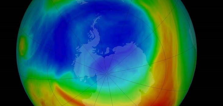 8. El agujero de ozono de la Antártida (que se ve en la imagen de abajo) fue uno de los agujeros de ozono más grandes y profundos de la historia registrada. Tenga en cuenta que escribimos en la oración anterior: este enorme agujero de ozono se cerró el 6 de enero de 2021, según la Organización Meteorológica Mundial.