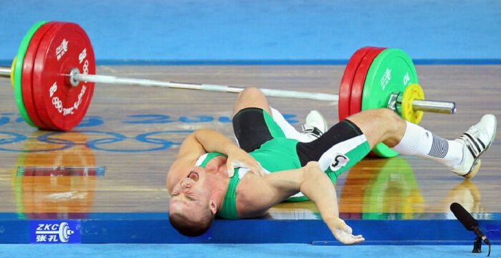 12 Fotos Que Reflejan El Esfuerzo De Los Atletas Olímpicos Levantador de pesas Janos Baranyai