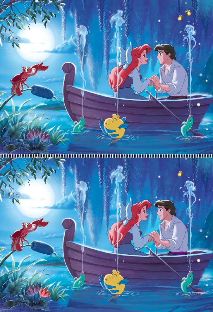 encuentra las diferencias Disney the little mermaid