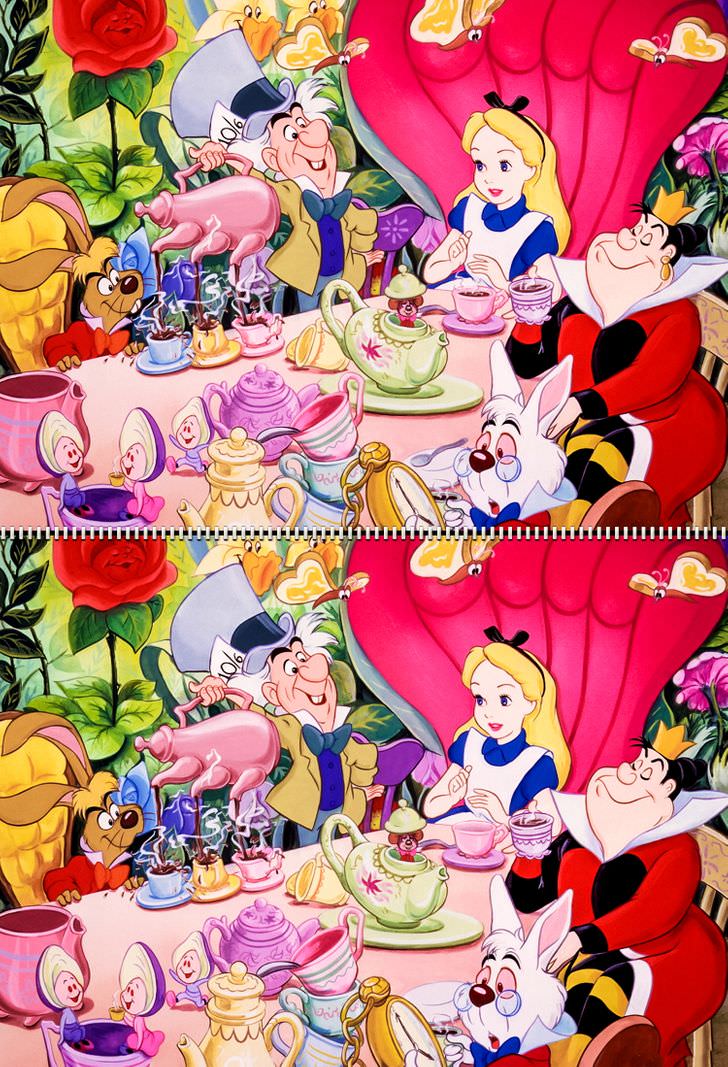 encuentra las diferencias Disney Alice in Wonderland