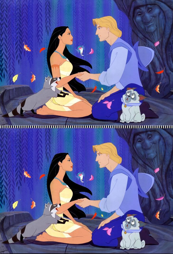 encuentra las diferencias Disney Pocahontas