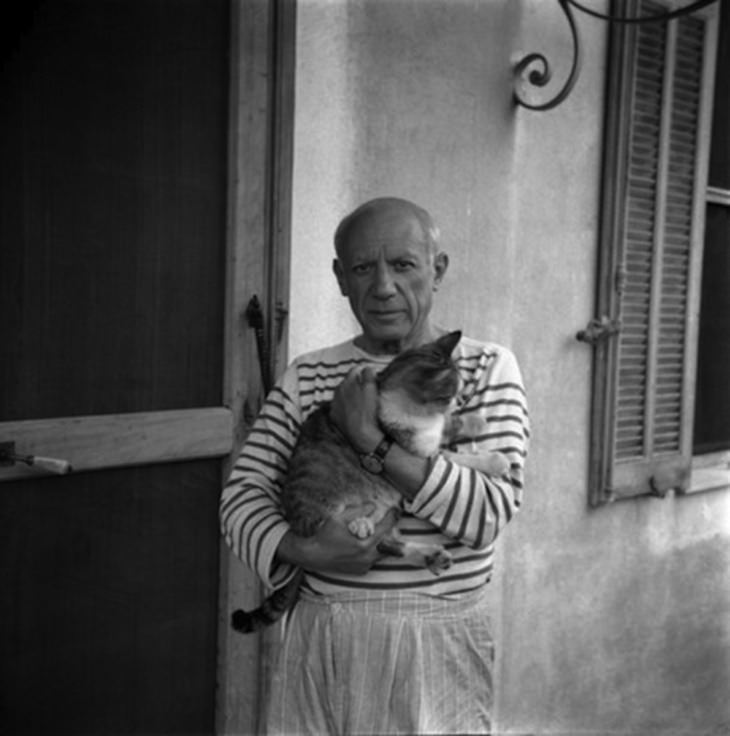 Personajes Famosos y Sus Gatos Pablo Picasso