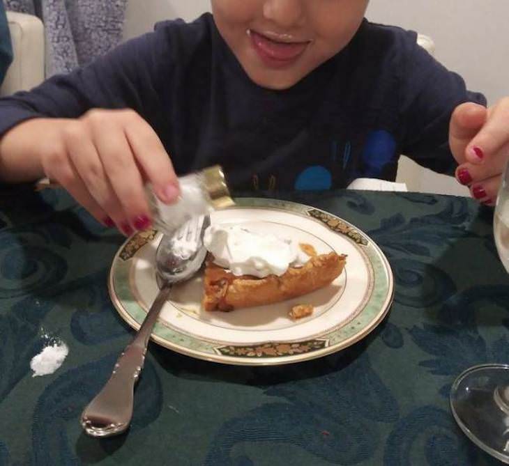 Fotos Divertidas La Vida Con Niños Sal al pastel de calabaza