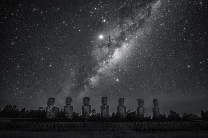  Fotos Nos Muestran El Espectactular Universo "Gigantes observando las estrellas" de Dai Jianfeng (China)