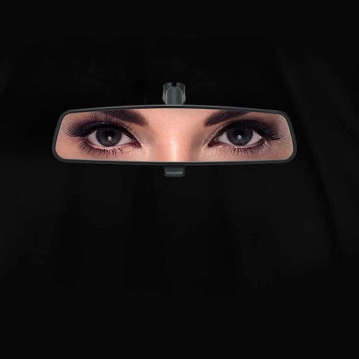 17 Ingeniosos Diseños Campaña Arabia Saudita conducción mujeres