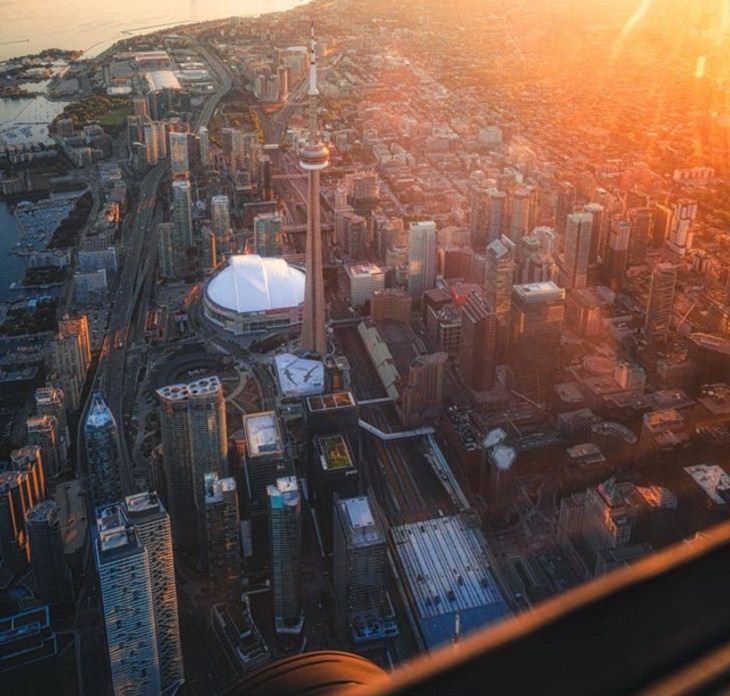 La Vida En Canadá Vistas espectaculares de Toronto durante el verano