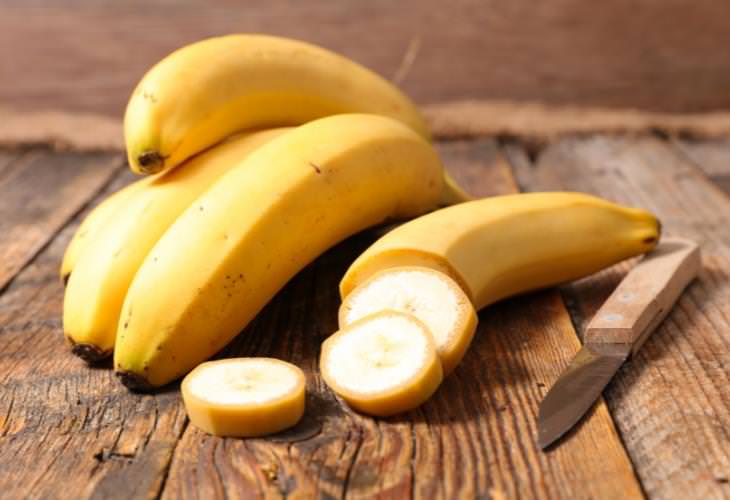 Bananas y Salud Intestinal, Bananas cortadas en trozos