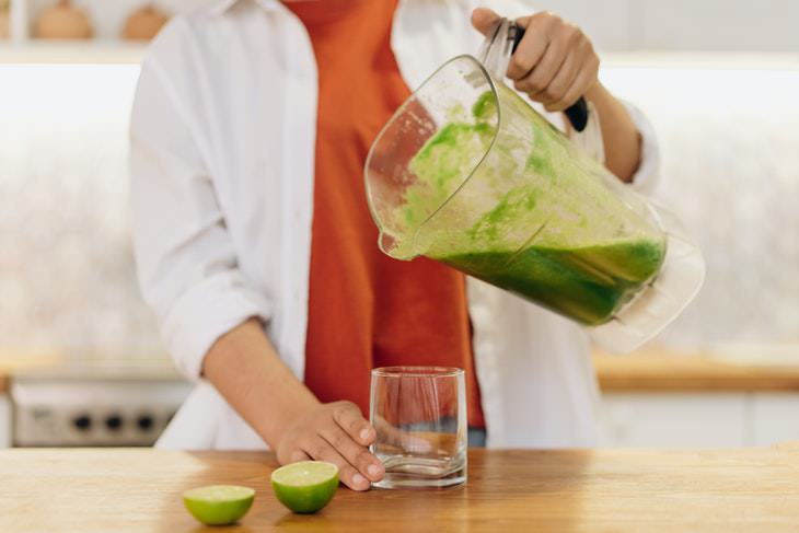 Bebidas para la salud del cerebro Batido verde