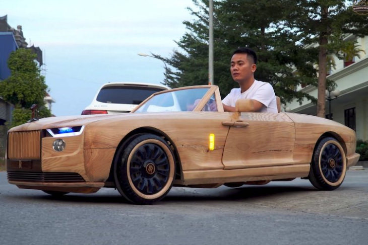 Montaje de madera,  Rolls Royce, Dao en el carro