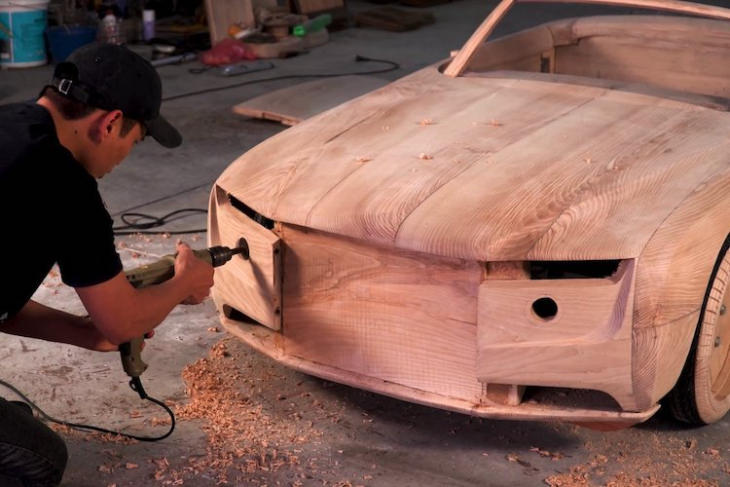 Montaje de madera, Rolls Royce, ensamblando