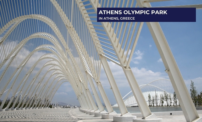 Arquitectura De Santiago Calatrava, Parque Olímpico Atenas acercamiento