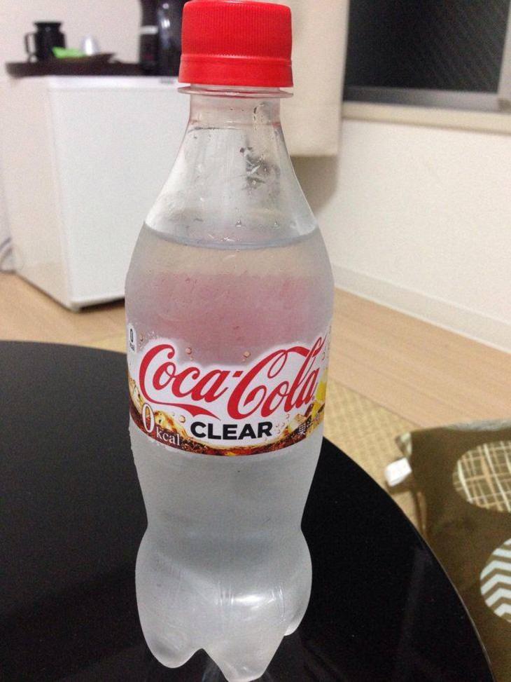 Cosas Únicas De Japón, Coca-Cola transparente
