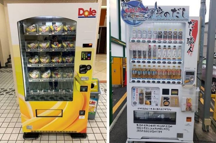 Cosas Únicas De Japón, Máquinas expendedoras 