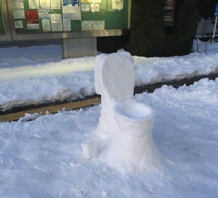 Esculturas De Nieve, inodoro