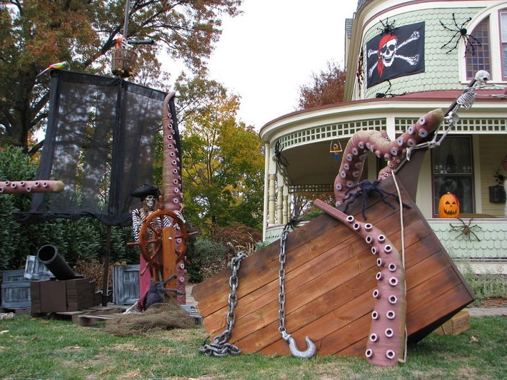 Decoraciones De Halloween, Kraken