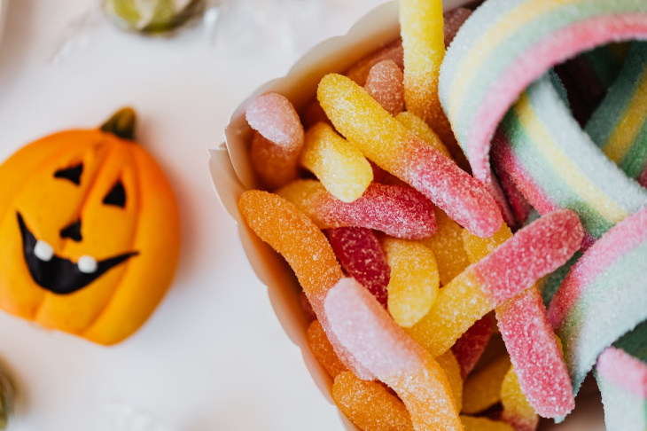 La Subida Del Azúcar En Niños, dulces de Halloween