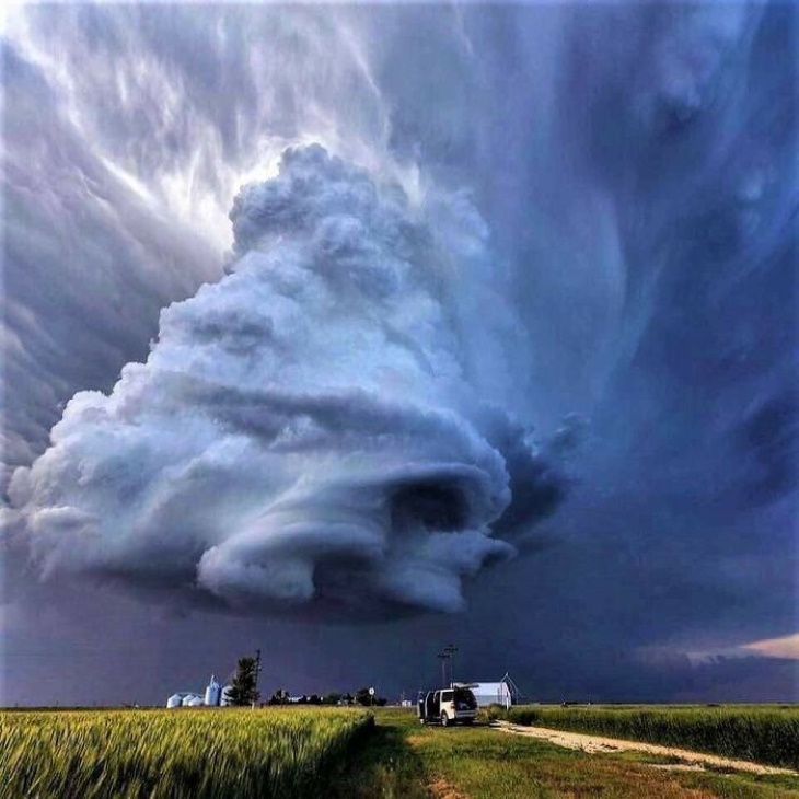 Fotos de la supercélula de tormentas cerca de Leoti, Kansas