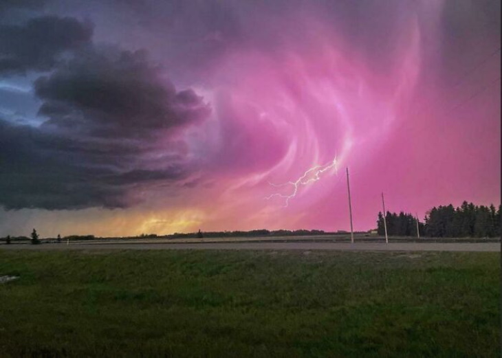Fotos de tormentas Edmonton Canadá