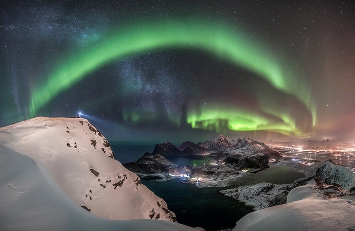 Fotos de astronomía: paisaje de auroras