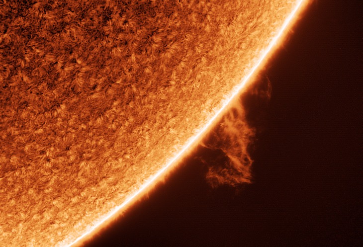 Fotos de astronomía: erupción solar