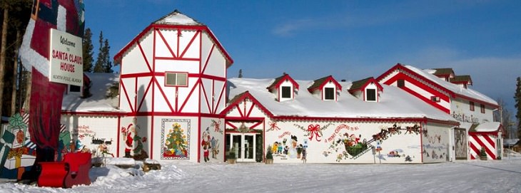 Lugares Únicos Para Celebrar Navidad, Casa de Papá Noel - Polo Norte, Alaska, EE. UU.