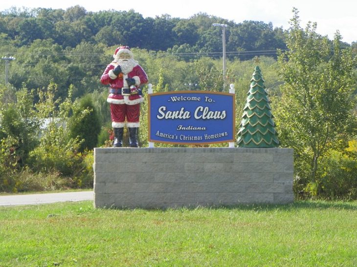 Lugares Únicos Para Celebrar Navidad, Santa Claus, Indiana, EE.UU.