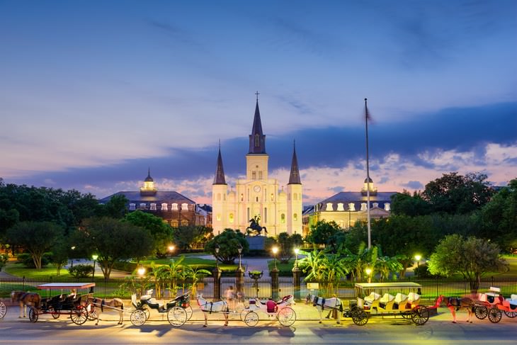 ciudades estadounidenses más antiguas Nueva Orleans, Luisiana