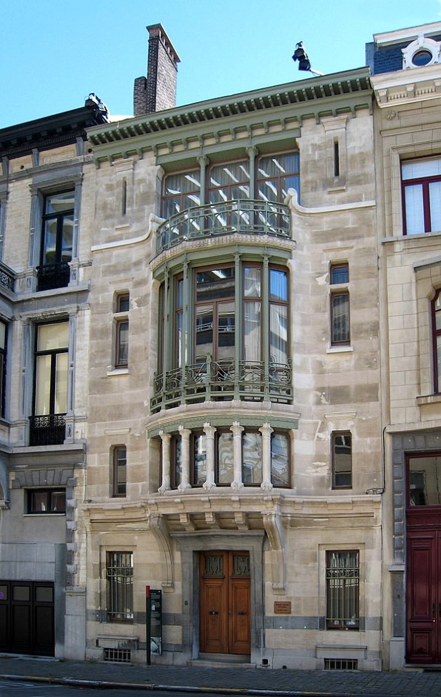 Edificios Art Nouveau Hotel Tassel en Bruselas, Bélgica