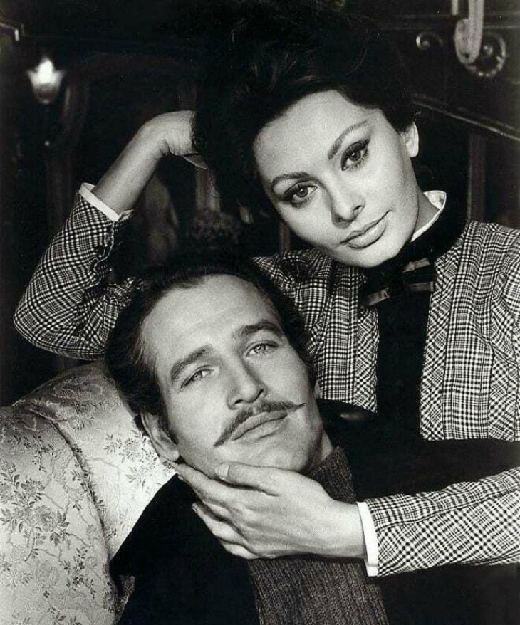 Fotos raras de famosos, Sophia Loren y Paul Newman
