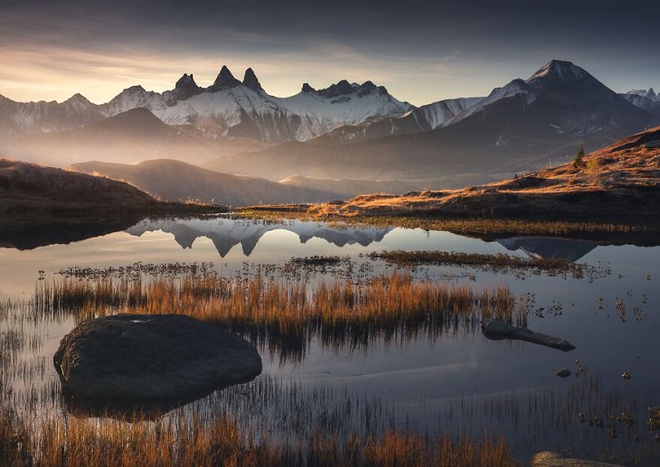 La Majestuosa Belleza De Los Alpes, Agujas, Francia