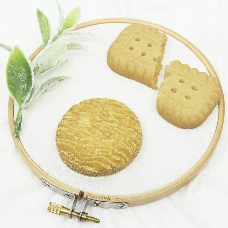 Bordados En 3D De Comida, galletas