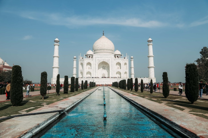 Arquitectura Del Sur De Asia, Taj Mahal en Agra, Uttar Pradesh, India‎