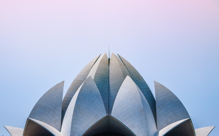 Arquitectura Del Sur De Asia, Templo del loto en Nueva Delhi, India
