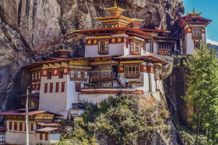 Arquitectura Del Sur De Asia, Nido del tigre en Paro Valley, Bután
