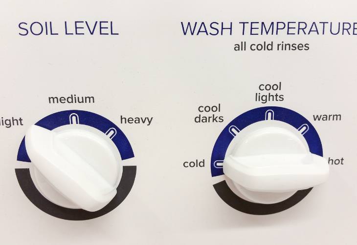 Guía de temperaturas de la lavadora, aclarados en frío