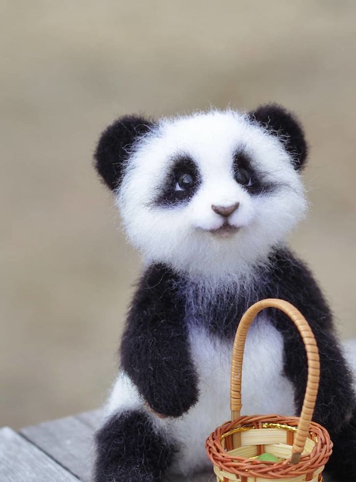Animales De Fieltro, panda